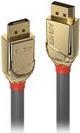 Lindy Gold - DisplayPort-Kabel - DisplayPort (M) bis DisplayPort (M) - DisplayPort 1.4 - 2 m - rund, robust, 4K Unterstützung - Grau