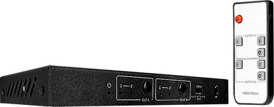 Lindy 2x2 HDMI 18G Matrix - Video/Audio-Schalter - Desktop (38302)