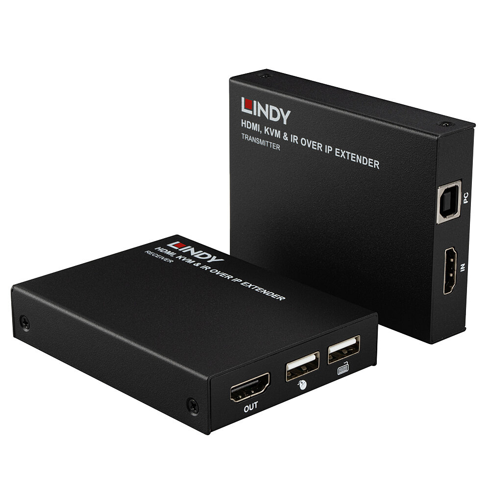 Lindy HDMI, KVM & IR over IP Extender (39320)