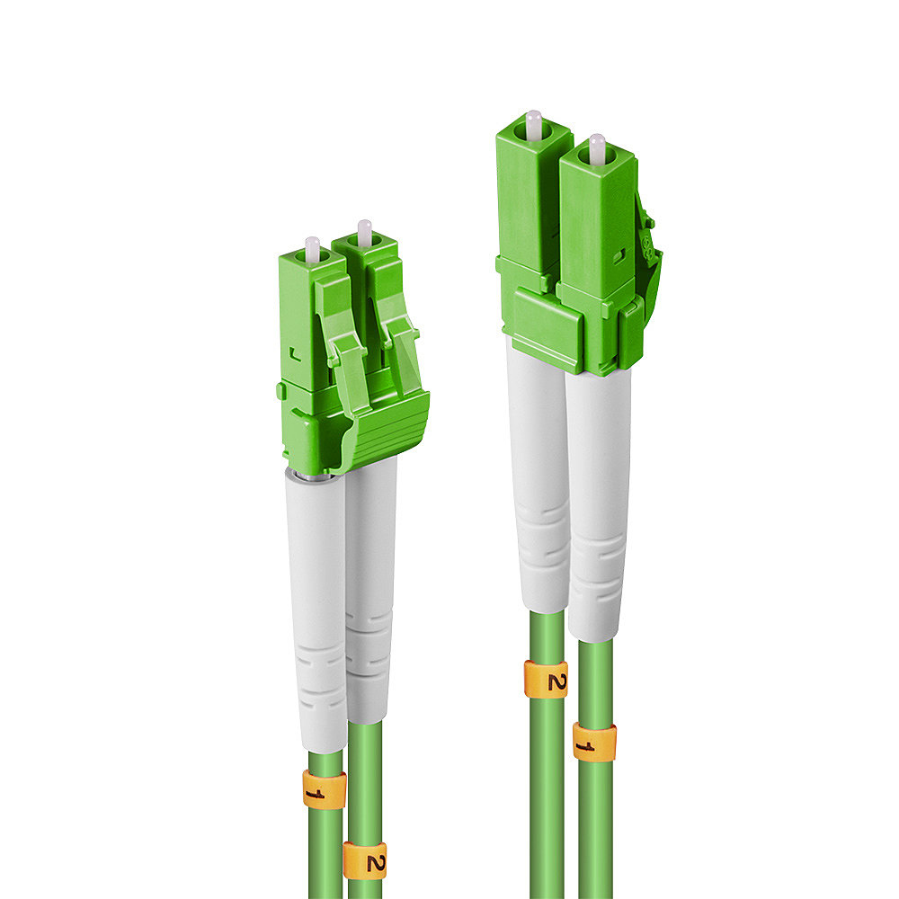 Lindy - Patch-Kabel - LC Multi-Mode (M) bis LC Multi-Mode (M) - 3 m - Glasfaser - 50/125 Mikrometer - OM5 - halogenfrei - hellgrün