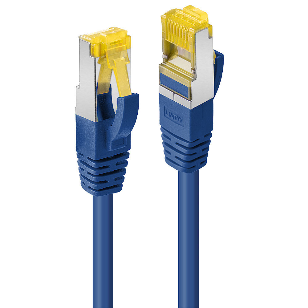 Lindy - Patch-Kabel - RJ-45 (M) - RJ-45 (M) - 7,5m - SFTP, PiMF -Cat.7 Rohkabel - glatt, halogenfrei - Blau (47282)