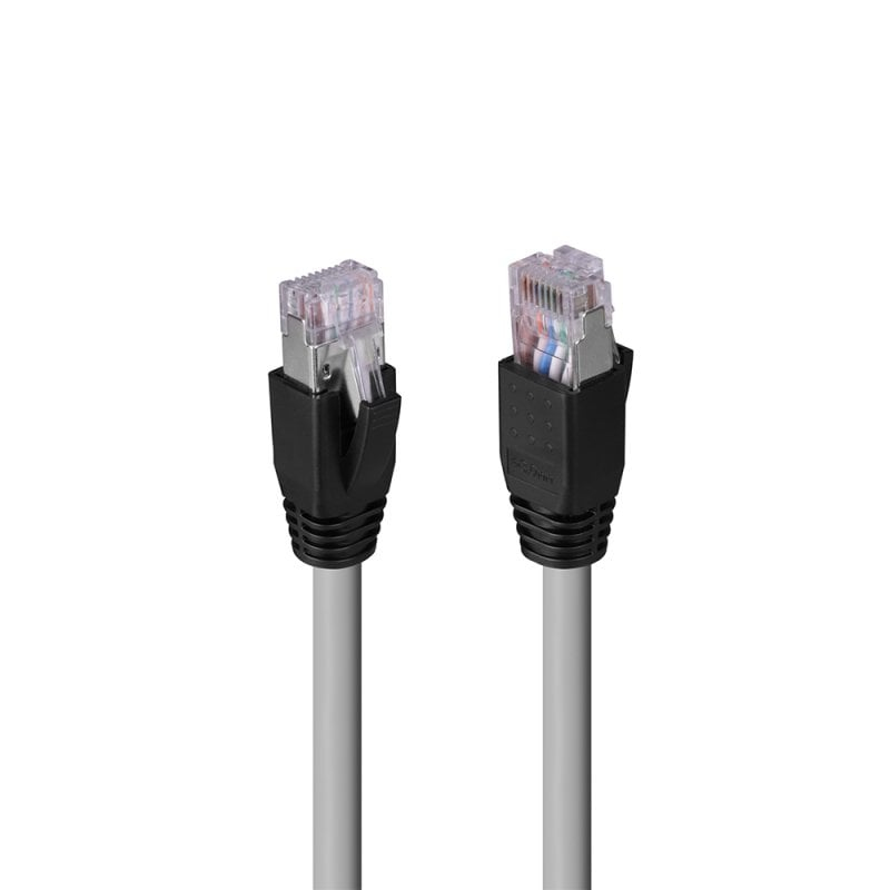 Lindy 100m Cat.6A U/FTP LSZH Solid Core Network Cable, Grey (48655)