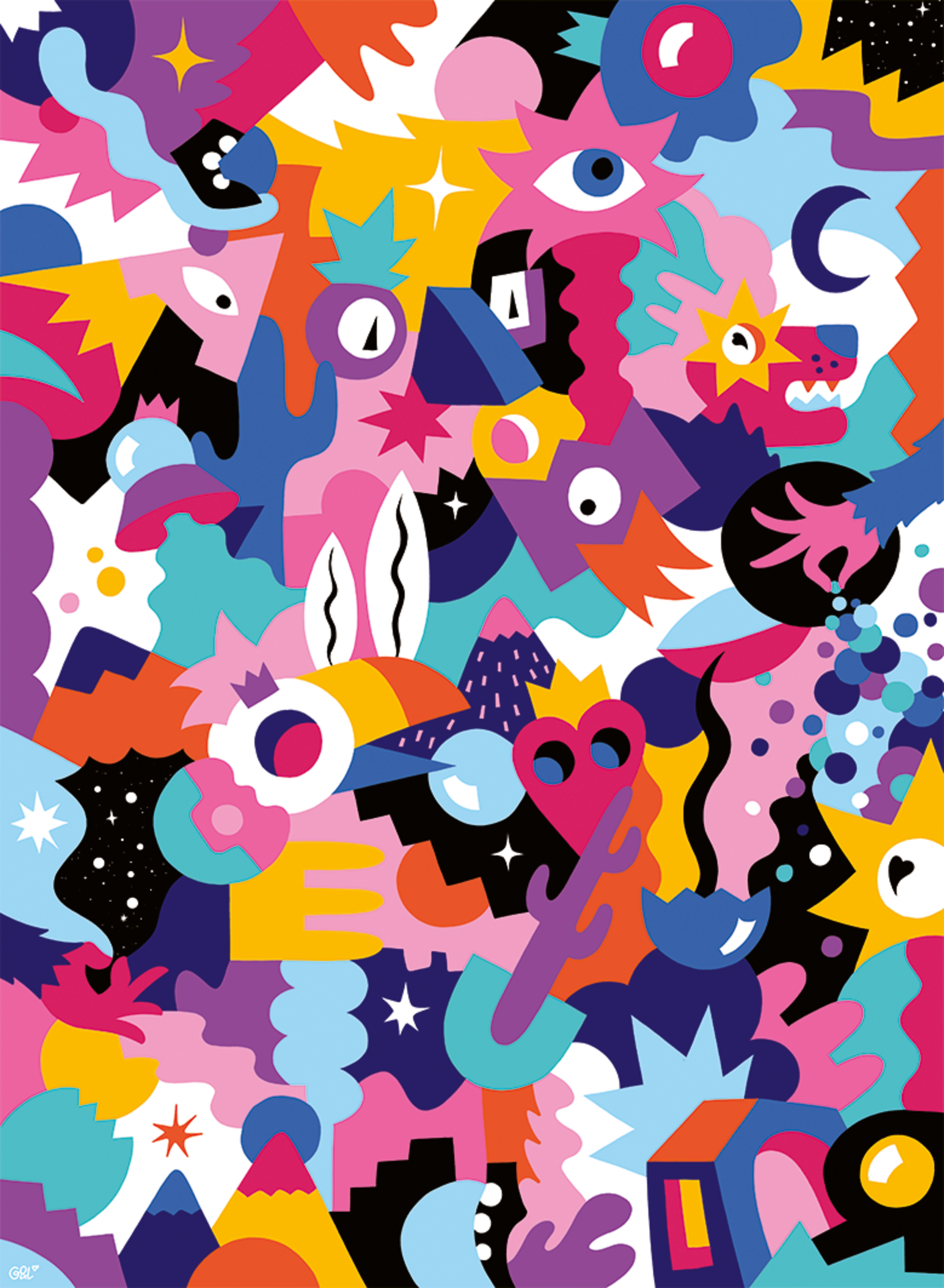 Nathan Carte Blanche Collection - Tropicosmic Love II 500 Teile Puzzle Nathan-00963