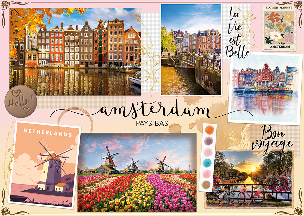 Nathan Urlaub in Amsterdam 1500 Teile Puzzle Nathan-01098