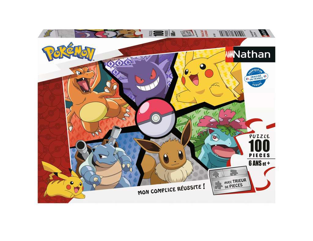 Nathan Pikachu, Eevee and Co. 100 Teile Puzzle Nathan-86188