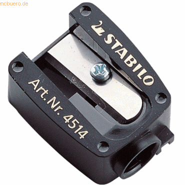 20 x Stabilo Kurzkonusspitzer schwarz