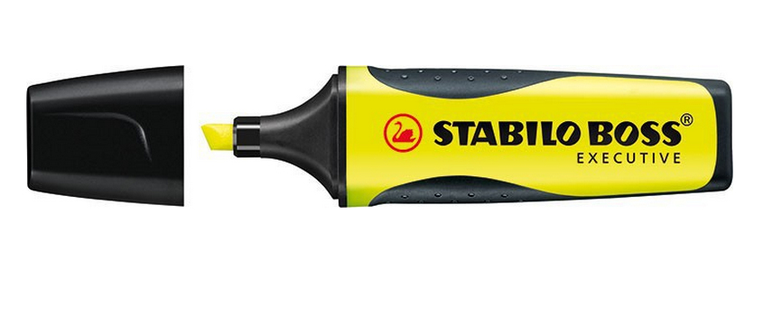 Premium-Textmarker - STABILO BOSS EXECUTIVE - Einzelstift - gelb