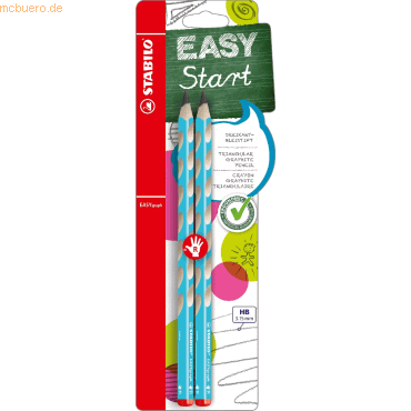 10 x Stabilo Bleistift Easygraph Minenbreite 3,15mm HB blau Blisterkar