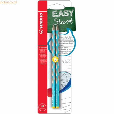 5 x Stabilo Bleistift Easygraph S Minenbreite 2,2mm Linkshänder HB bla