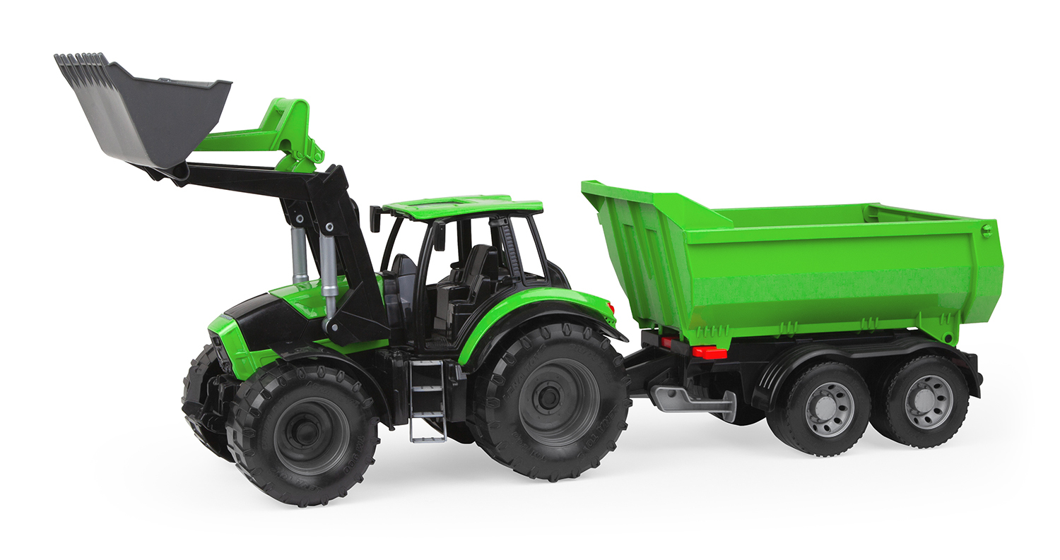 Tchibo - Worxx Traktor Deutz-Fahr »Agrotron« mit Anhänger - grün
