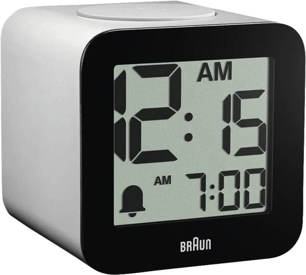 Braun BC 25 WP weiß Quarzwecker mit Sprachausgabe (67710)