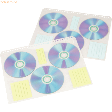 Hama CD-Hüllen für jeweils 6 CD-ROMs im DIN A4 Format VE=10 Stück