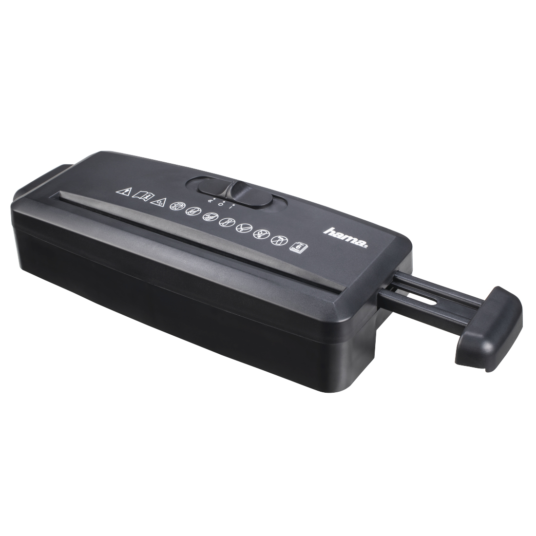 Hama Mini S6 Aktenvernichter mit Streifenschnitt bis 6 Blatt schwarz