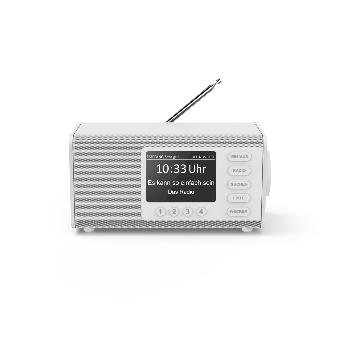 DR1000DE Heimradio weiß