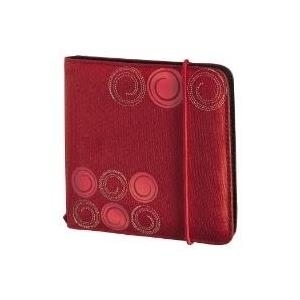 Hama CD/DVD Nylon Wallet Up to Fashion 24 - Tasche für CDs/DVDs - 24 CDs/DVDs - Nylon - Rot (095669)