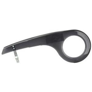 FISCHER Universal Fahrrad-Kettenschutz, schwarz-transparent Material: Kunststoff, für Sport- und Tourenräder, 66,00cm (26) bis - 1 Stück (85948)