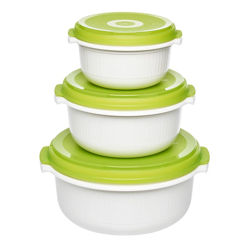 EMSA Topf-Set "Micro Family" weiß / apfelgrün