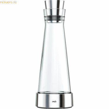 Emsa EMSA Kühlkaraffe FLOW SLIM 1l Glas/Edelstahl