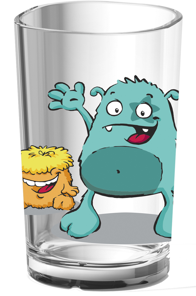 emsa Kinder-Trinkglas , KIDS, , 0,2 Liter, Motiv: Monster