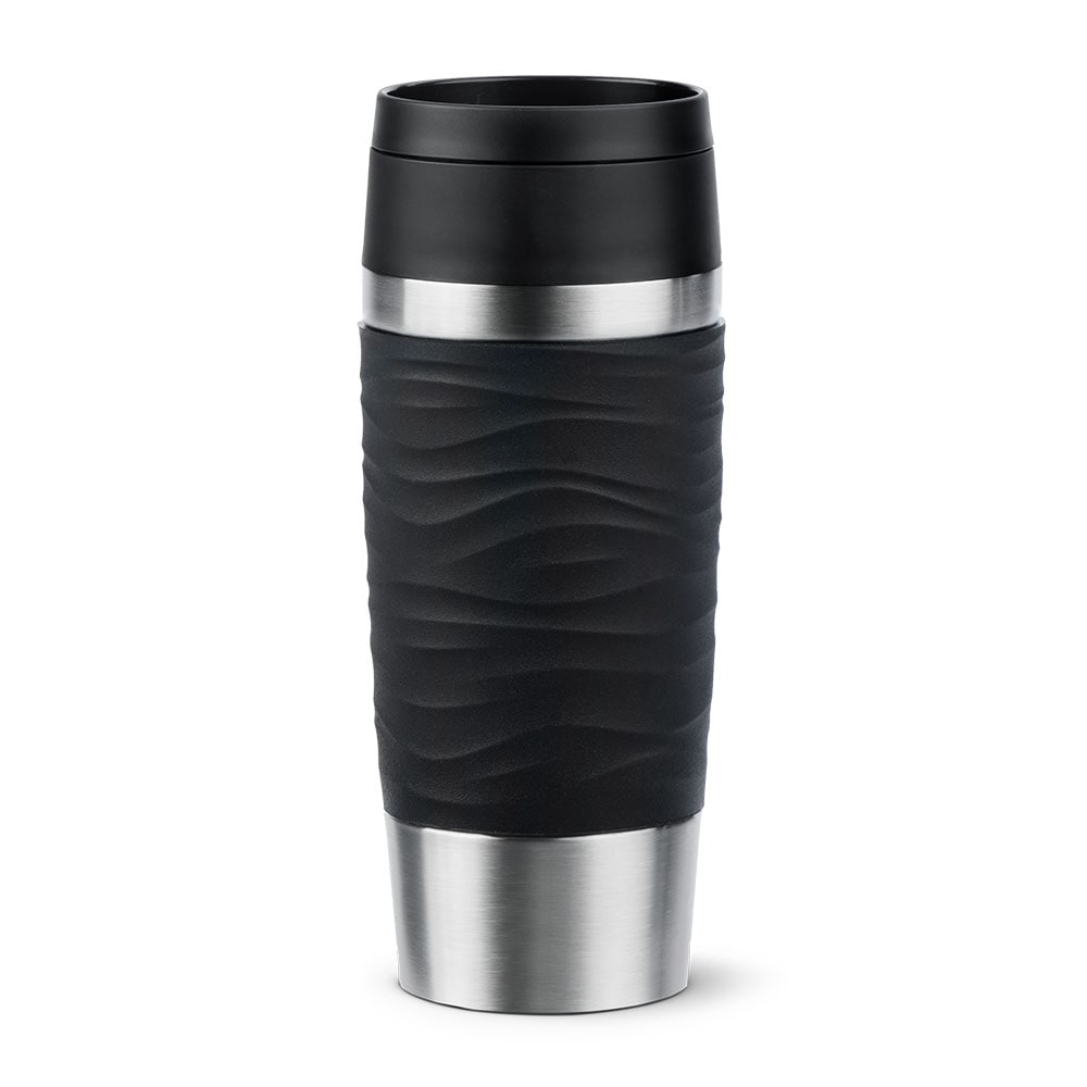 EMSA Isolierbecher "Travel Mug Wave" Ø 8.2 cm 360 ml schwarz