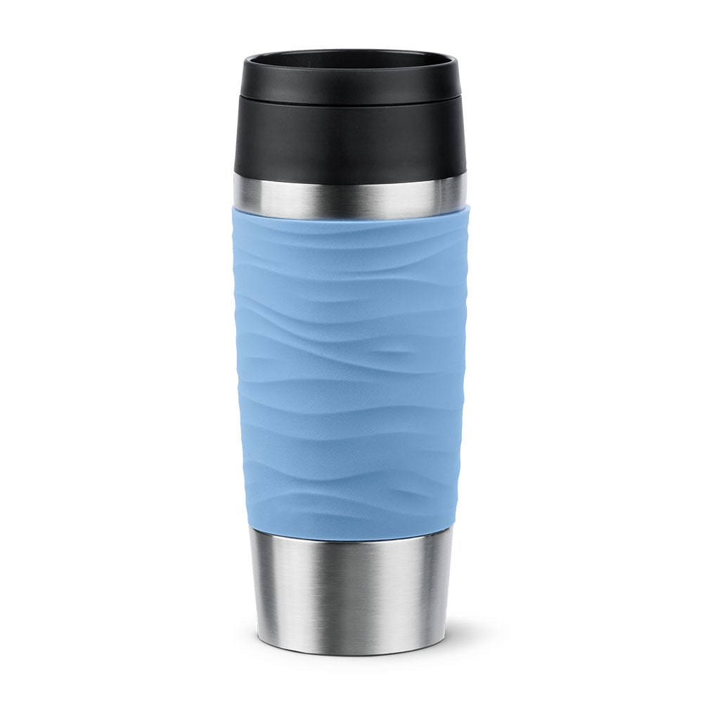 EMSA Isolierbecher "Travel Mug Wave" Ø 8.2 cm 360 ml pastellblau