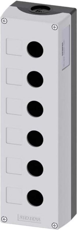 Siemens Leergehäuse 6 Einbaustellen (L x B x H) 280 x 85 x 64 mm Grau SIRIUS ACT 3SU1806-0AA00-0AB1 1 St. (3SU1806-0AA00-0AB1)