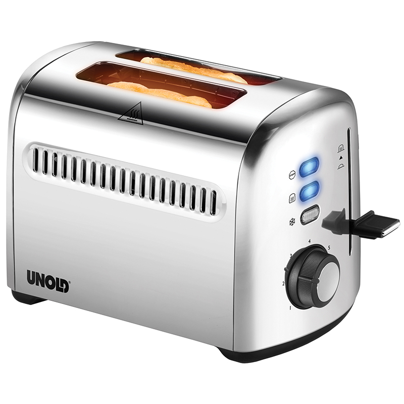 UNOLD 2er Retro Toaster silber