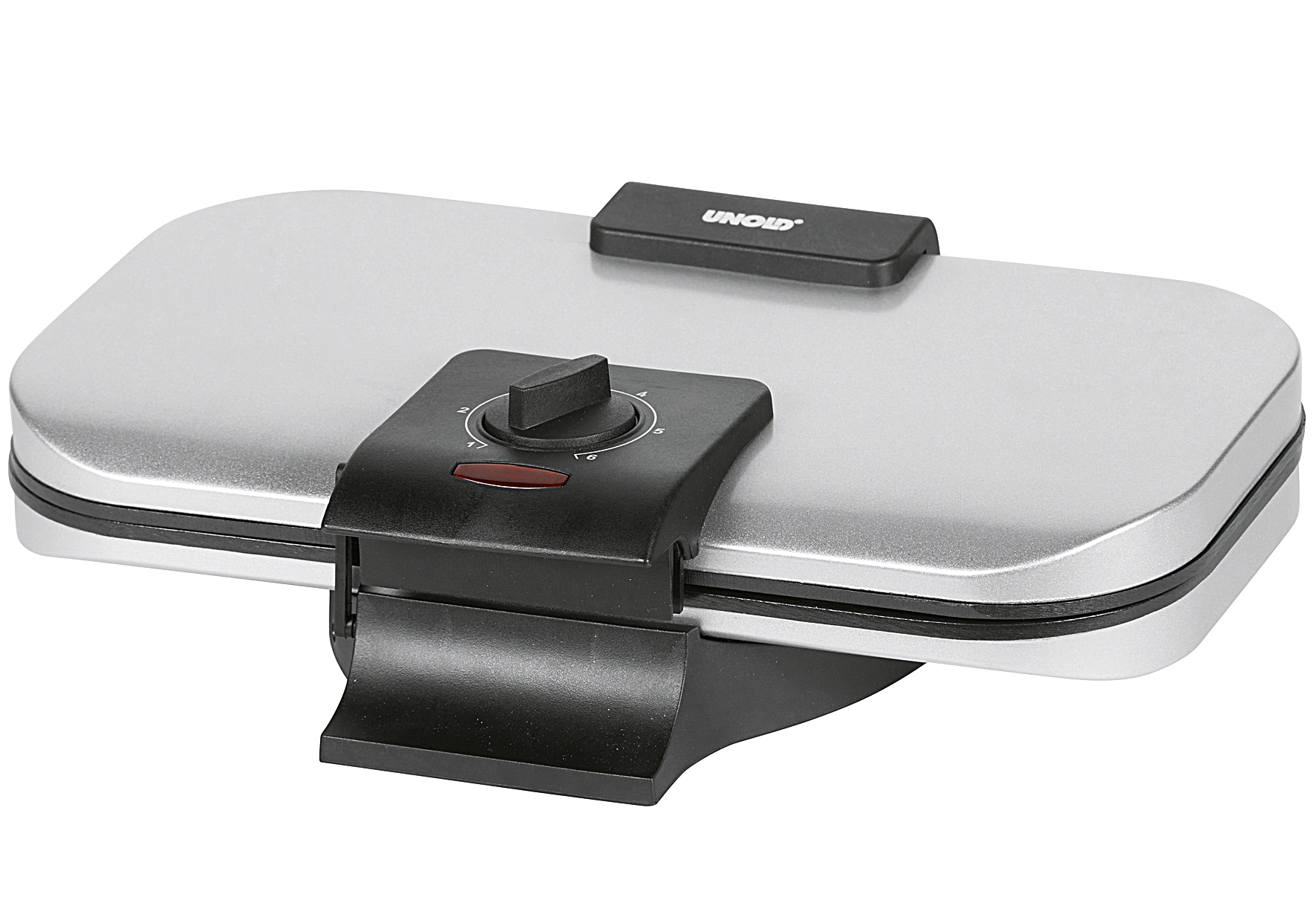 UNOLD Waffelautomat 48241 für 2 Waffeln in Herzform, 1200 W silber