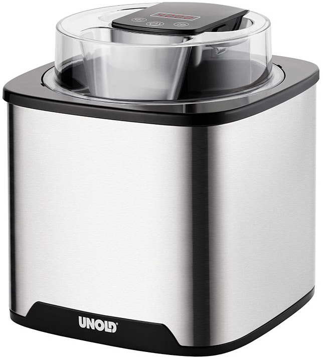 48855 Eismaschine Gelato Eisbereiter edelstahl/schwarz