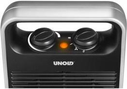 Unold Heizlüfter Handle 86106- 2000W - Schwarz - Silber - Elektrische Raumheizung (86106)