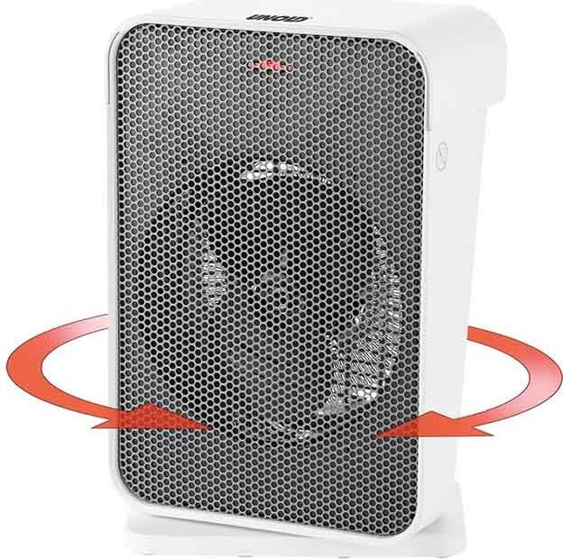 Unold 86450 Elektrische Raumheizung Indoor Grau - Weiß 2000 W Elektrischer Raumheizlüfter (86450)