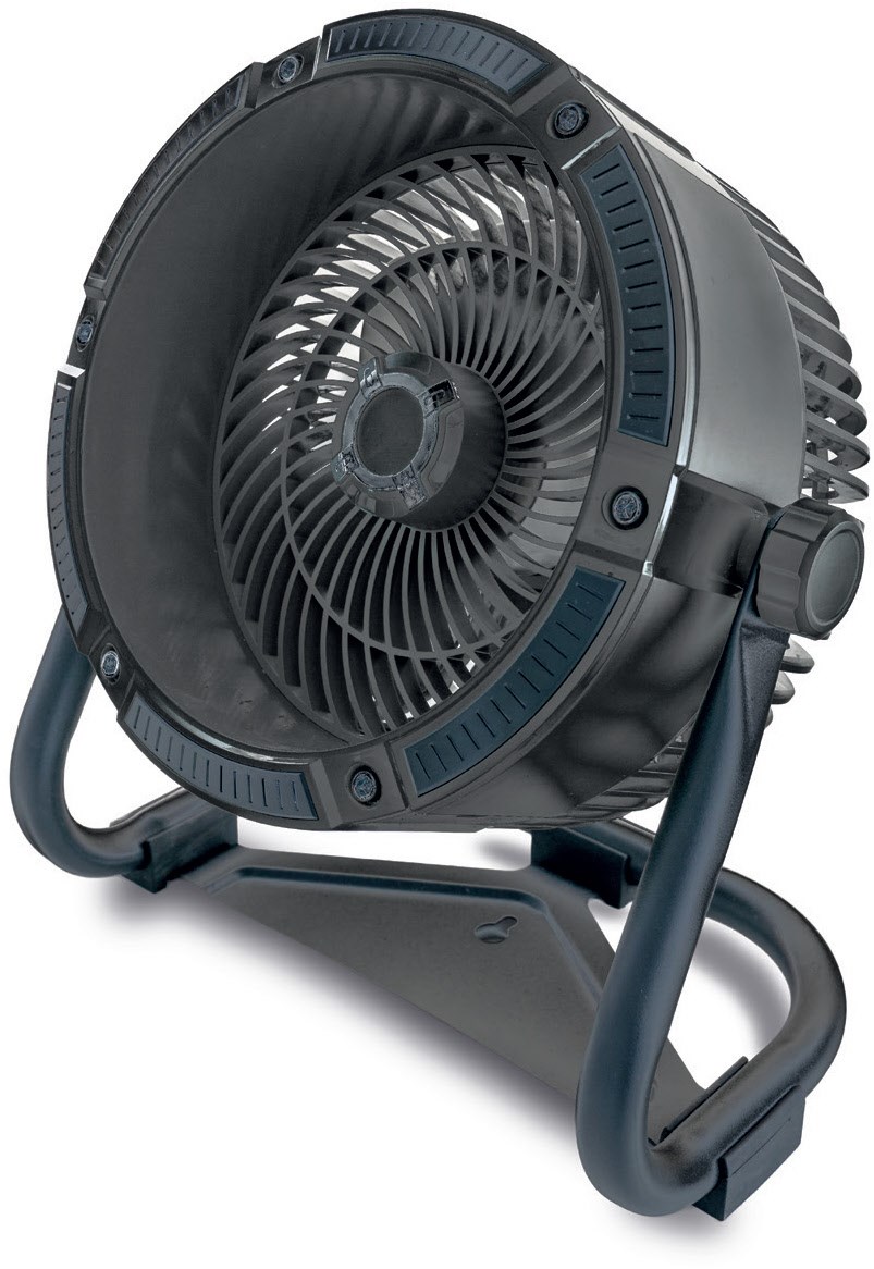86655 Akkuventilator Outdoor Tischventilator schwarz