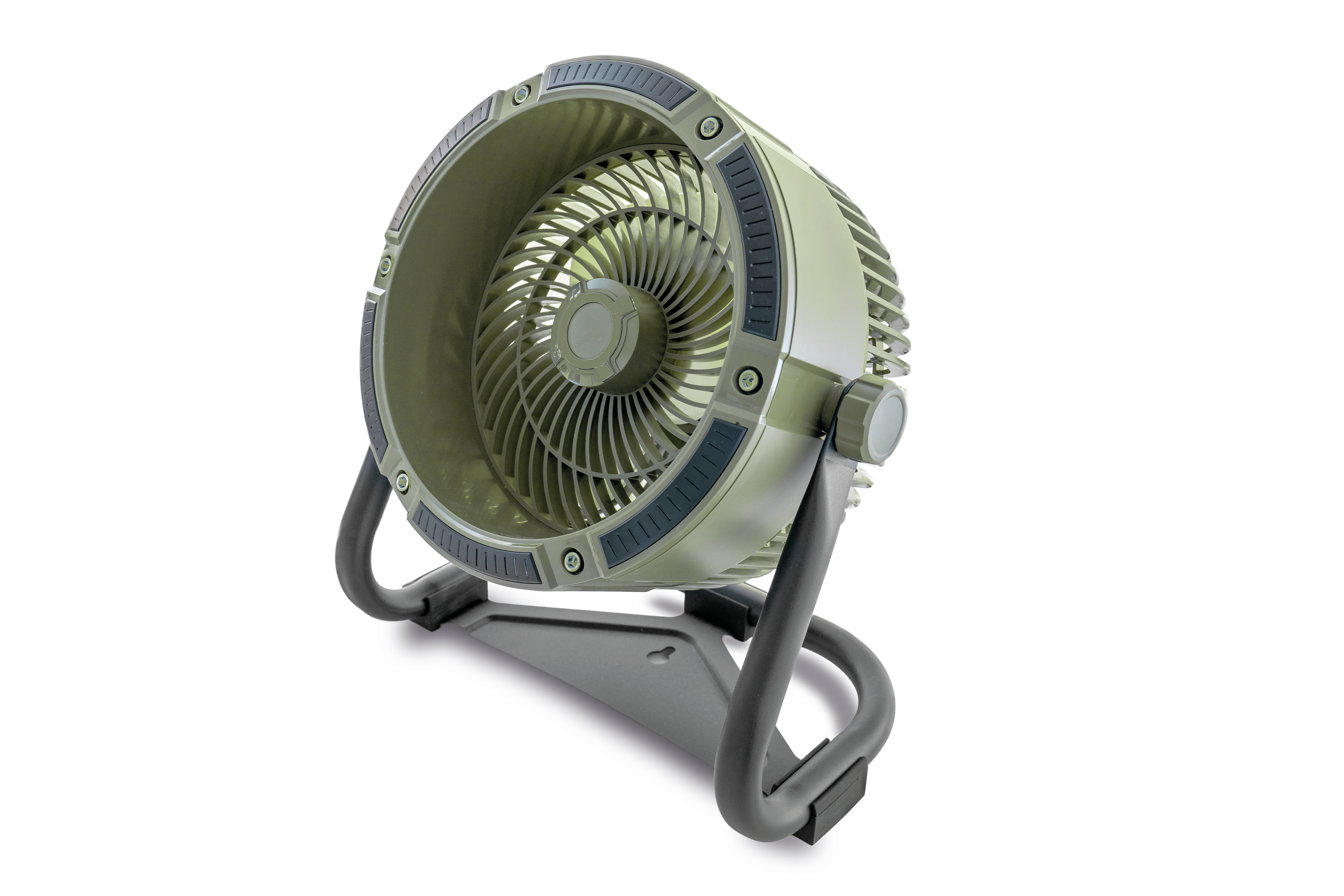 Unold 86656 Outdoor Akku-Ventilator gn 10W 4 Geschwindigkeitsstufen Ã18,5cm (86656)