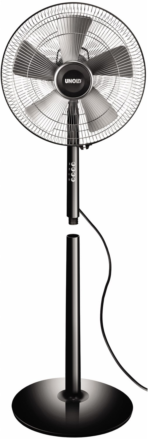 86825 Standventilator Silverline schwarz/silber