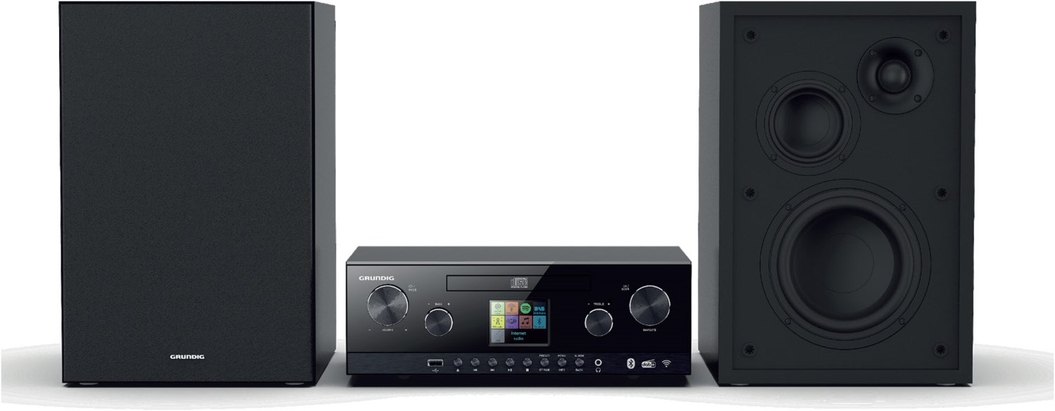 CMS 5000 BT DAB+ WEB Hifi-System schwarz