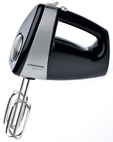 GRUNDIG HM 5040 Handmixer schwarz, Edelstahl 300 W