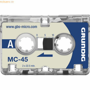 Grundig Diktierkassette MC45 GGM4500 Micro 3 Stück