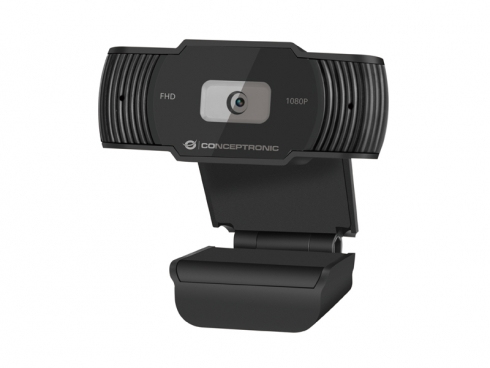 Conceptronic AMDIS 1080P FullHD Webcam mit Mikrofon - 1920 x 1080 Pixel - 30 fps - 1280x720@30fps,1920x1080@30fps - 65° - 65° - 5 V (AMDIS04BNEUEVERSION)