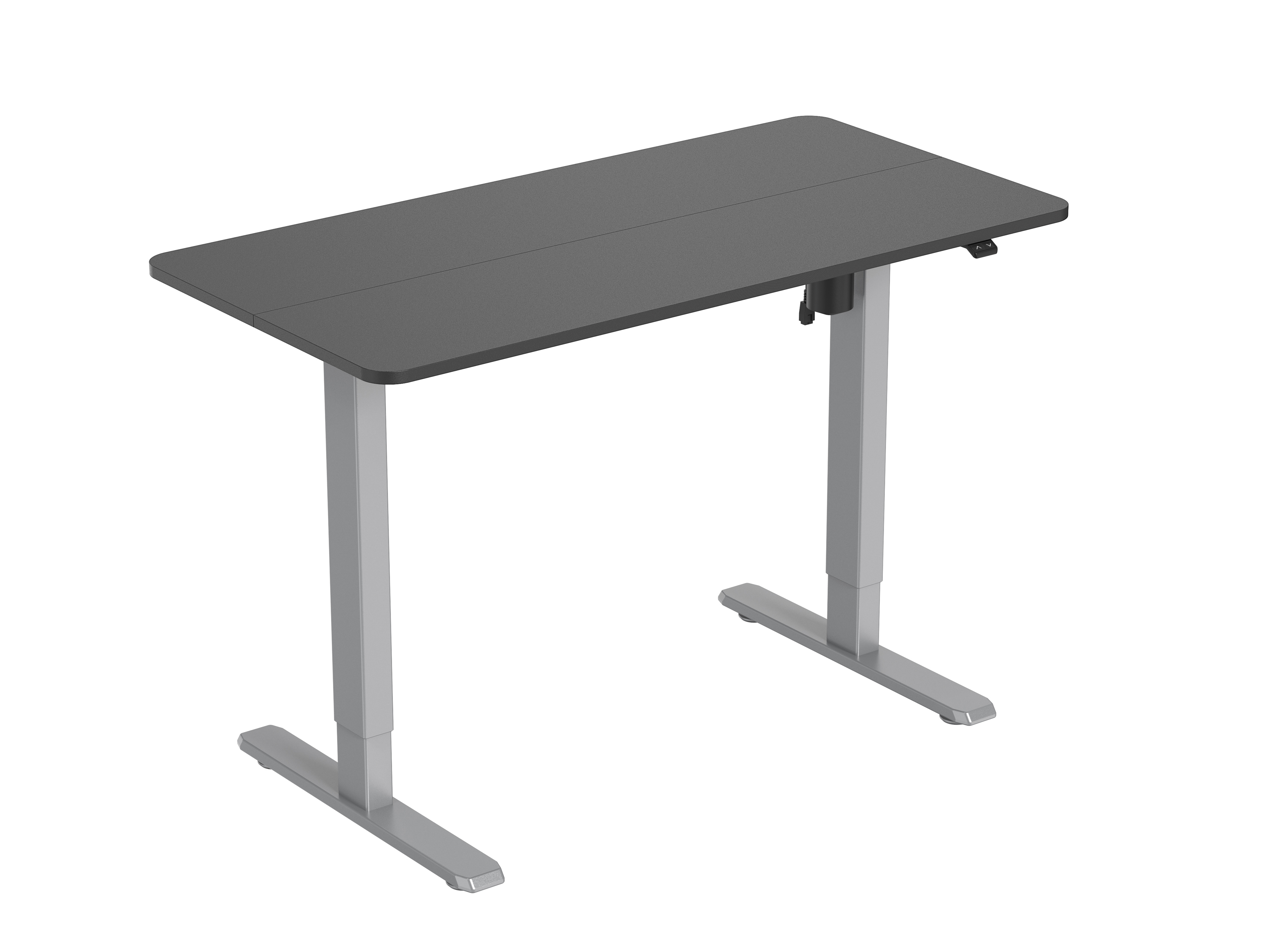 Equip Elektrisches-Sitz- Steh-Tischgestell - mit Tischplatte - grau - Gerade - Rechteckige Form - Kunststoff - Edelstahl - Homeoffice - Büro - Matt (650811)