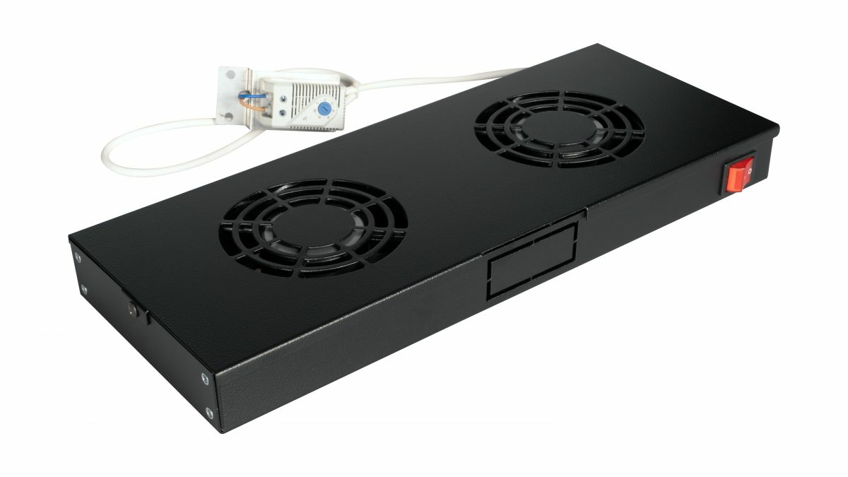 Equip Lüftermodul 19 für Serverschränke 4xLüfter RAL9005 (EZF-2-B)