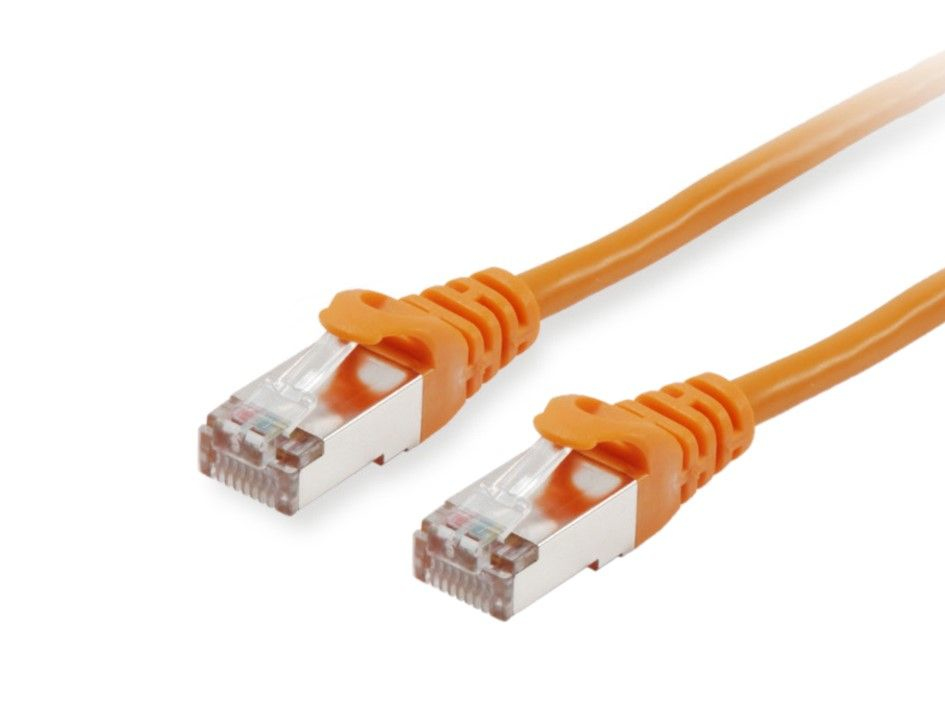 equip - Patch-Kabel - RJ-45 (M) zu RJ-45 (M) - 50 m - S/FTP - CAT 6 - geschirmt, halogenfrei, geformt, verseilt - orange (615577)