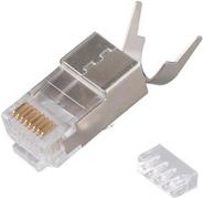 Equip Stecker Cat.8 RJ45 geschirmt 50er Set grau (121148)