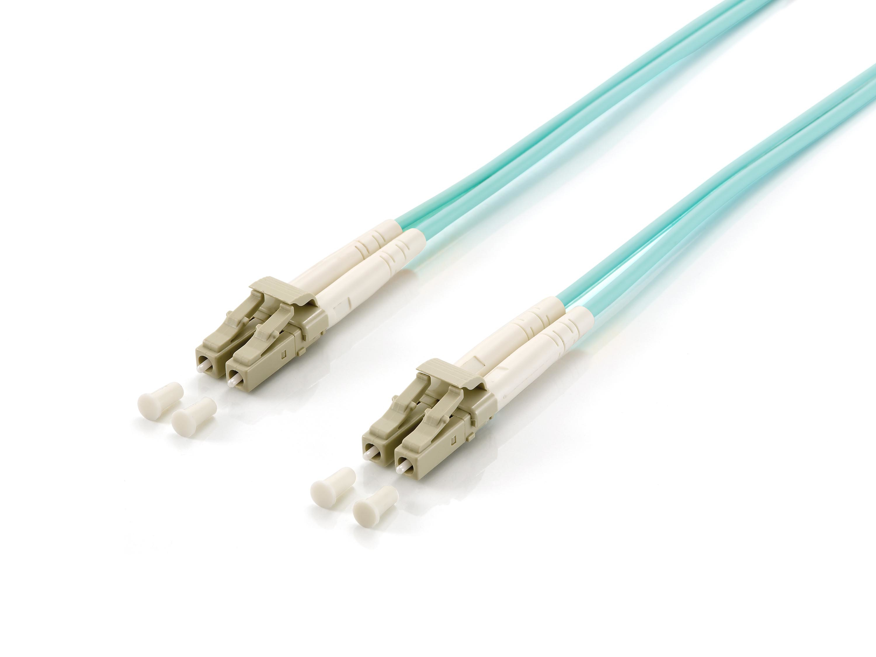 Equip Patchkabel LC->LC 25.00m Multimode Duplex OM3 türkis (255422)
