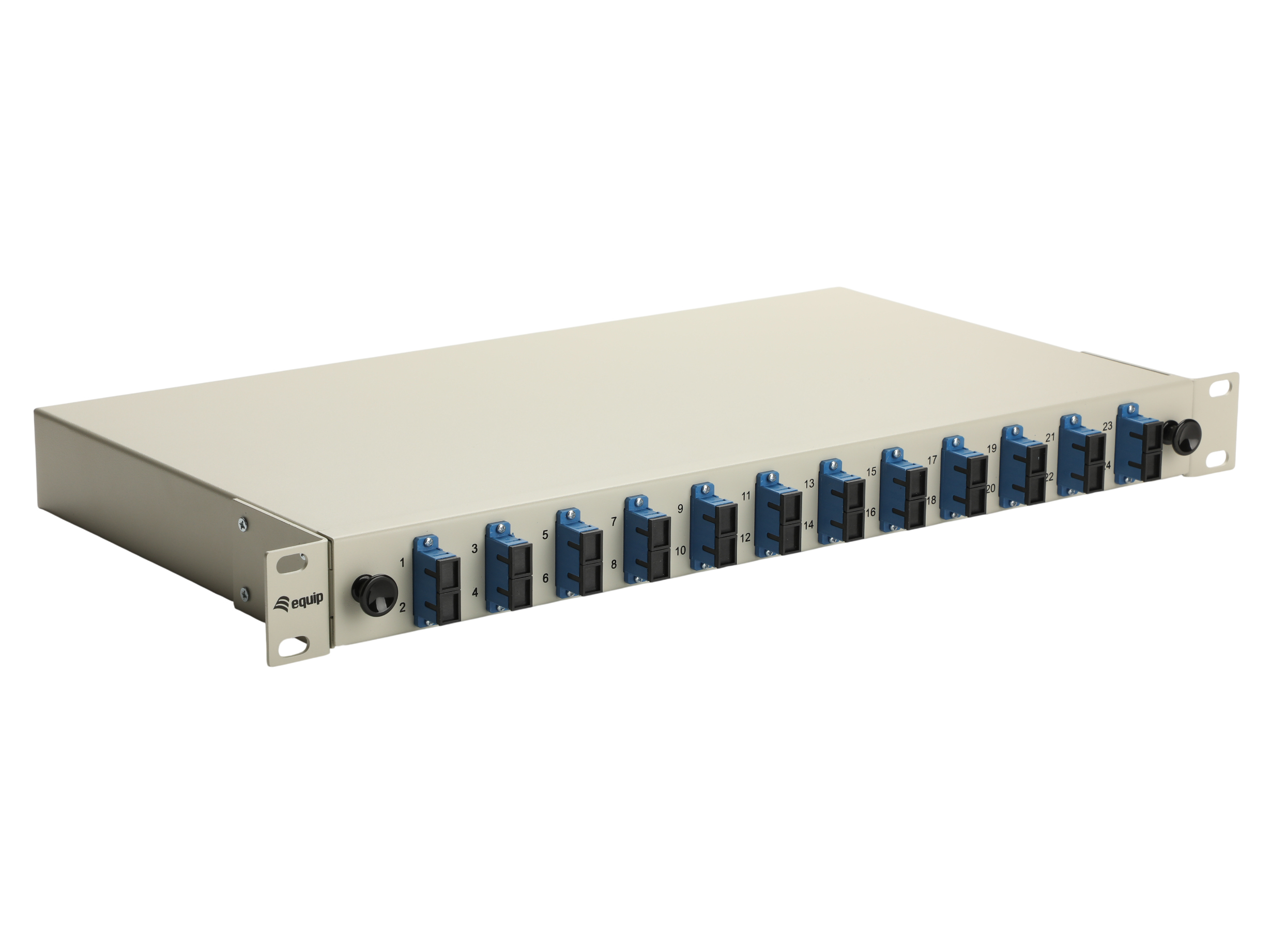 Equip LWL-Spleißkasten 12-Port SC-Duplex OS2 1U komplett gr (337301)