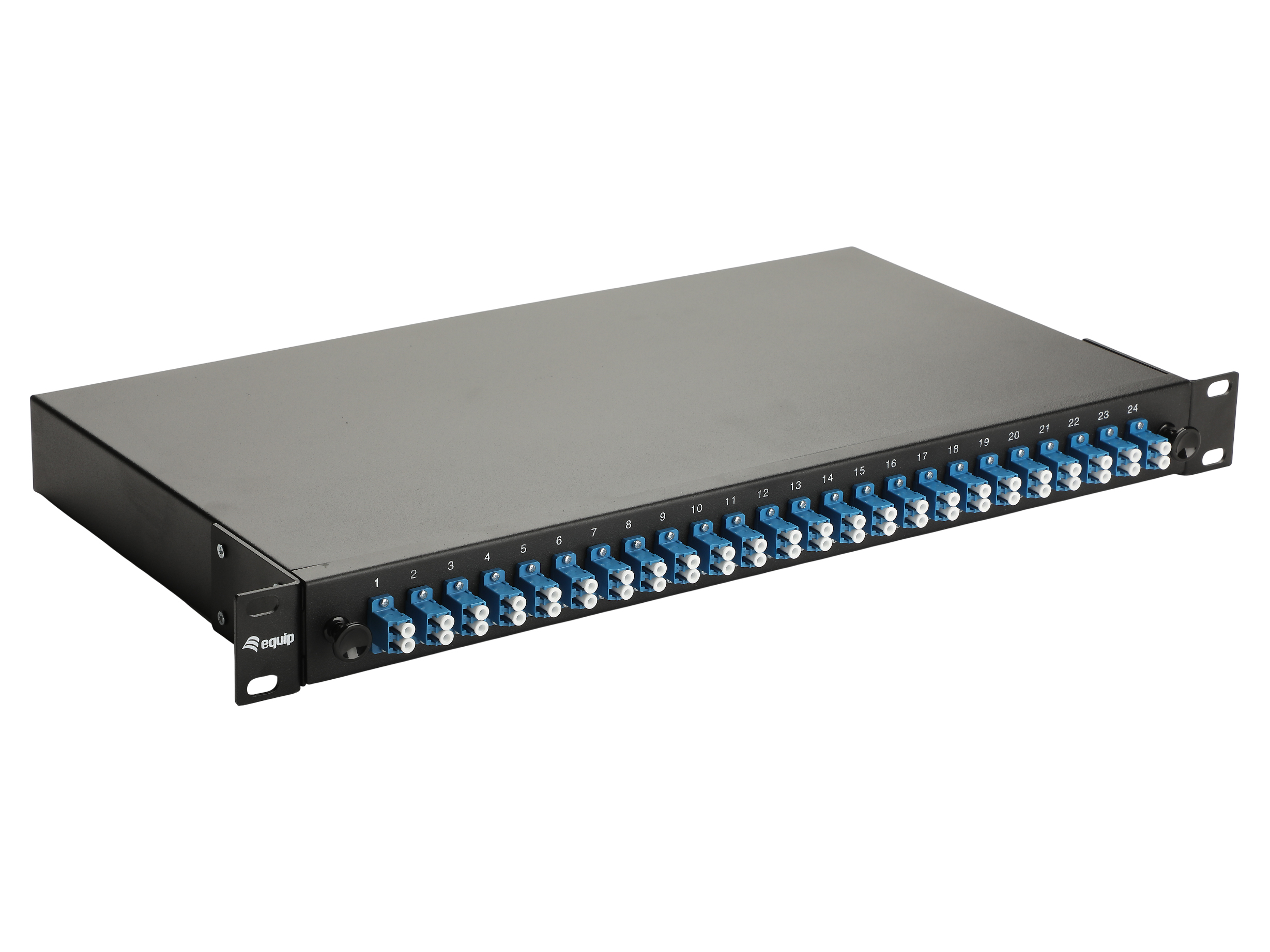 Equip LWL-Spleißkasten 24-Port LC-Duplex OS2 1U komplett sw (337210)