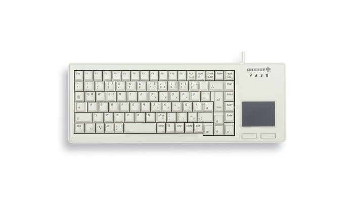 CHERRY XS Touchpad G84-5500 Tastatur, Hellgrau (US-Layout mit EURO Symbol)
