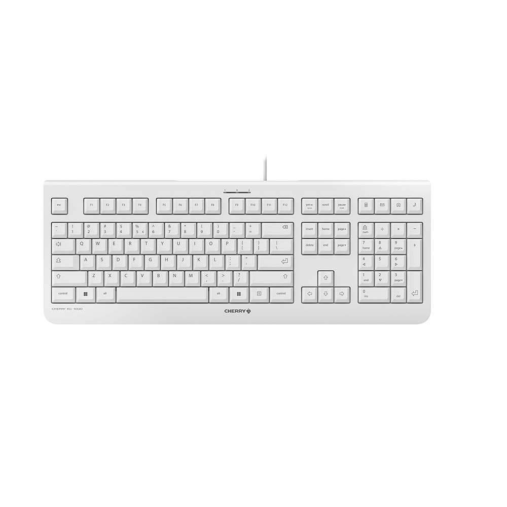 CHERRY KC 1000 - Tastatur - Englisch - US - Hellgrau (JK-0800EU-0)