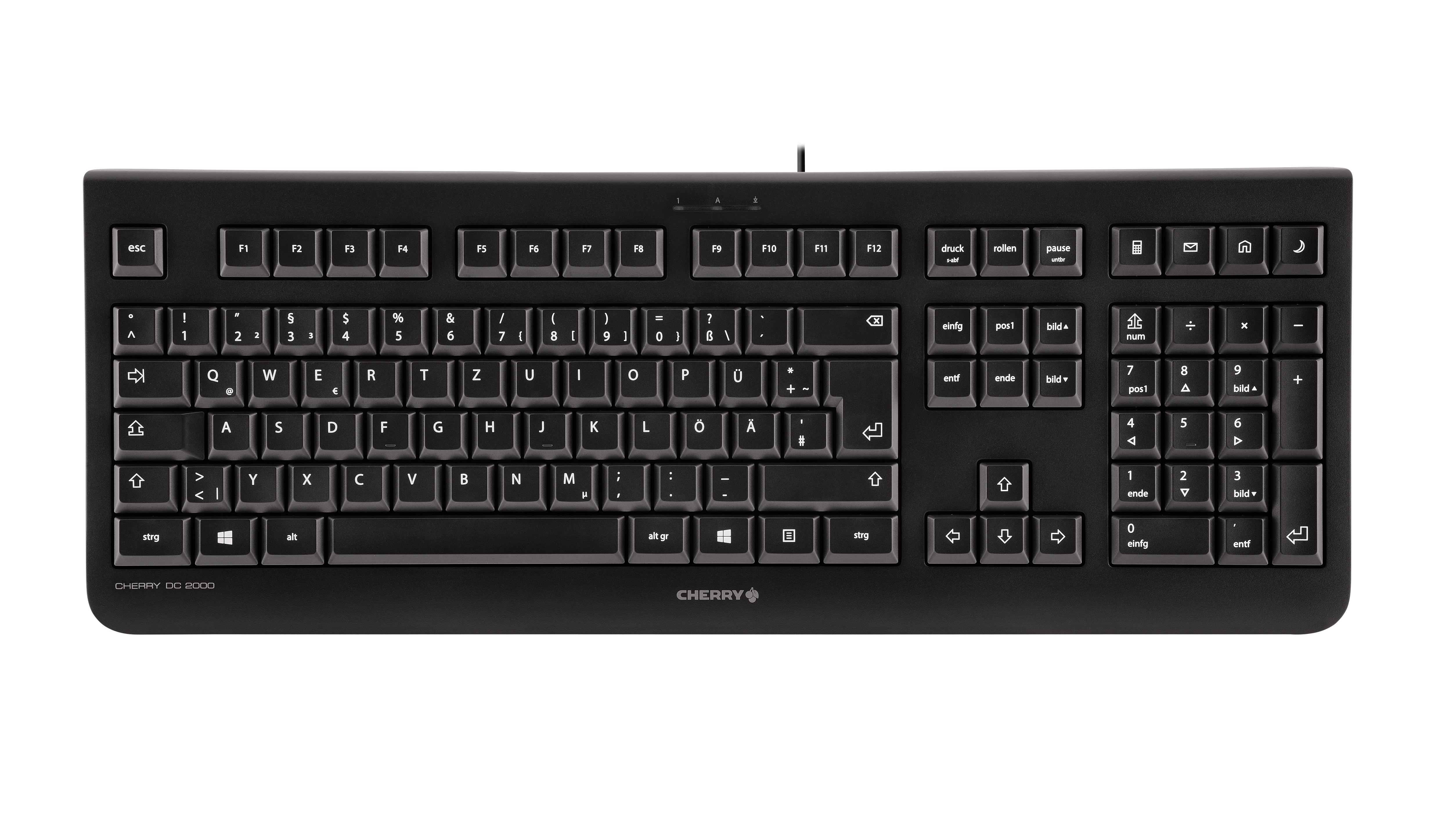 CHERRY DC 2000 - Tastatur-und-Maus-Set - USB - Pan-Nordic - Schwarz