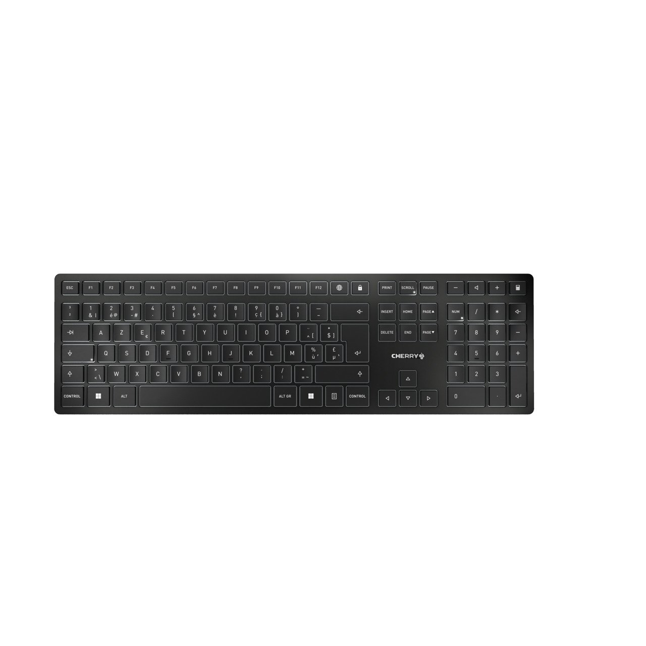 CHERRY KW 9100 SLIM Tastatur RF Wireless + Bluetooth Schwarz (JK-9100BE-2)
