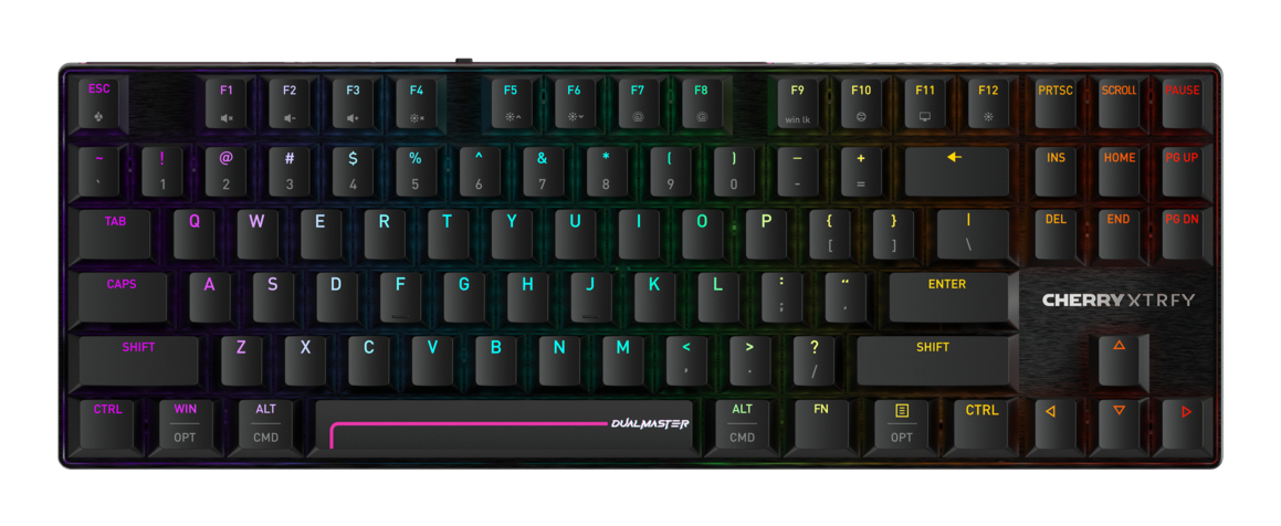 Cherry MX 8.2 Pro TMR Wireless Gaming-Tastatur QWERTY US International Schwarz